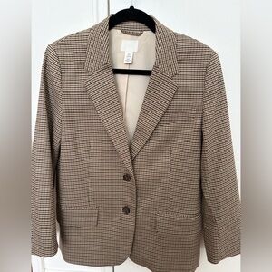 H&M Oversized Houndstooth Blazer